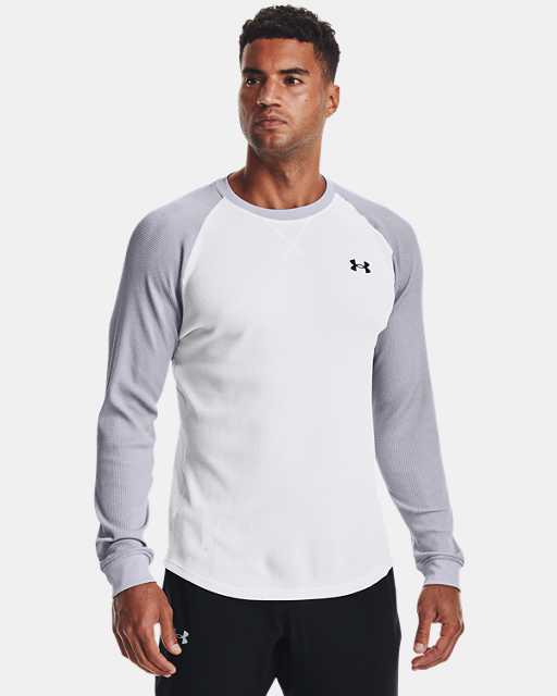 Under Armour Charged Cotton Long Sleeve Mens Training Top Grey 
